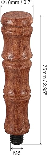 Miniatura 2 de PATIKIL Mango de sello de cera solamente, mango de madera de repuesto para sello de invitación de boda, tarjeta de invitación de boda, sobre estilo