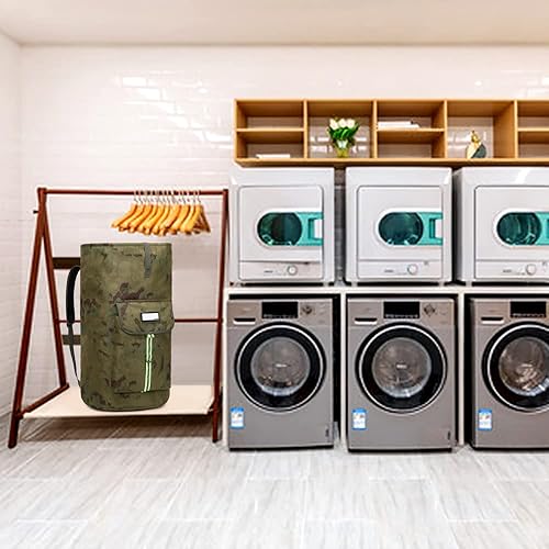 Miniatura 2 de SUOVOCK Bolsa de lavandería, bolsas de lavandería extra grandes y resistentes, mochila de lavandería para estudiantes universitarios, cierre de