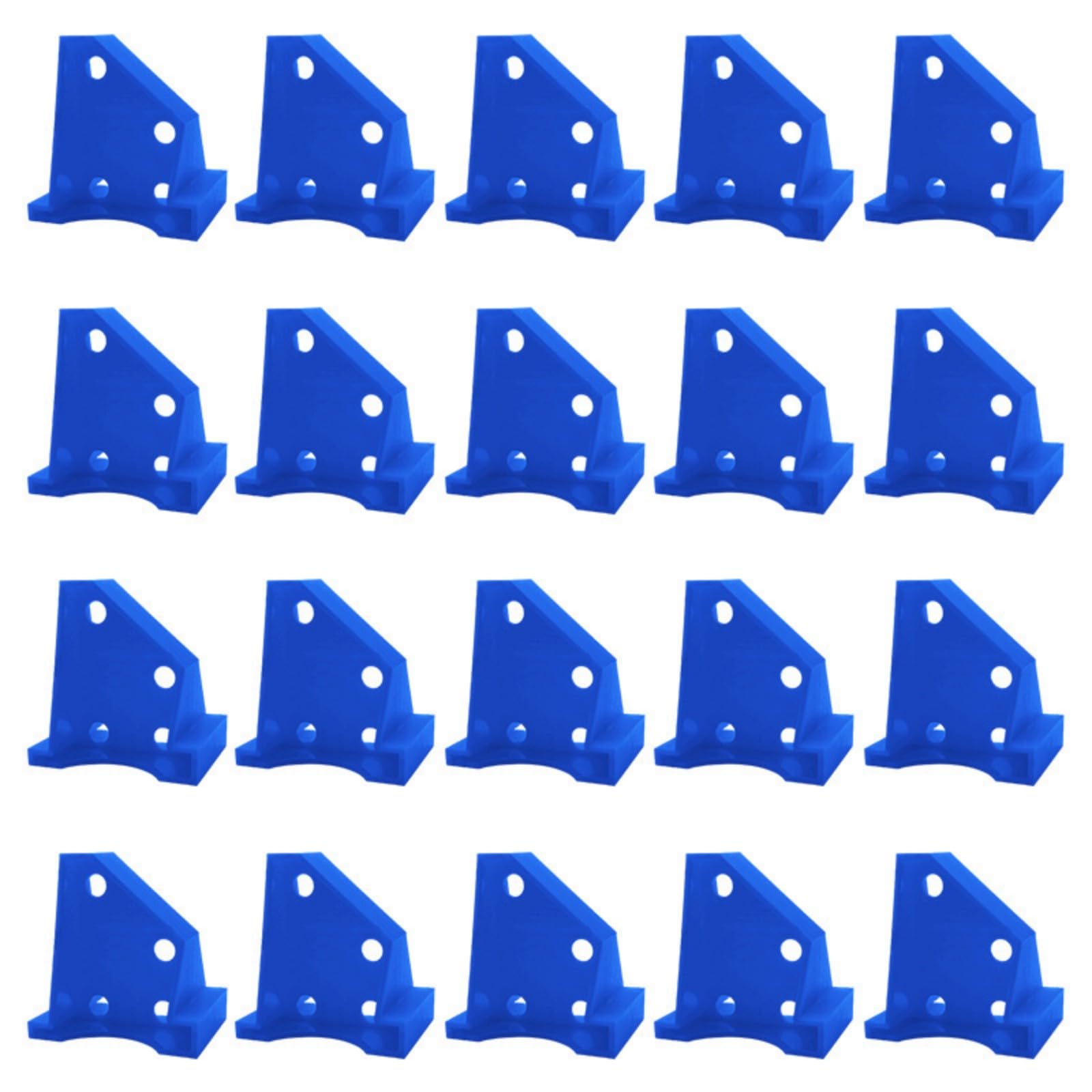 Msioytog Blue Of 20 Furniture Fill Spacers Double Density 1/4" And " Innovative Trilateral Structure Ensures Firm Hold Grasps Complimentary Application Twelve Hundred Multiple Platforms Installation Spacers