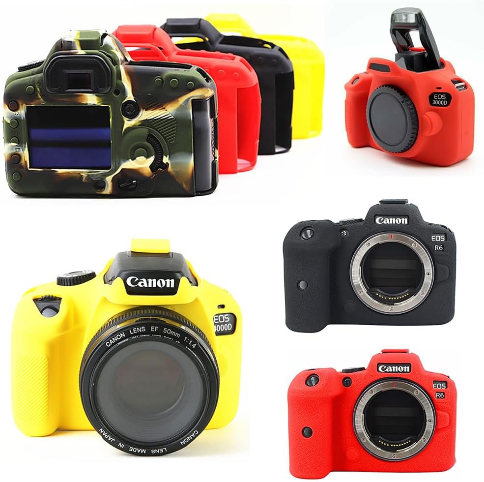 AESmart Silicone Skin Case Cover DSLR Camera Bag For Canons EOS R10