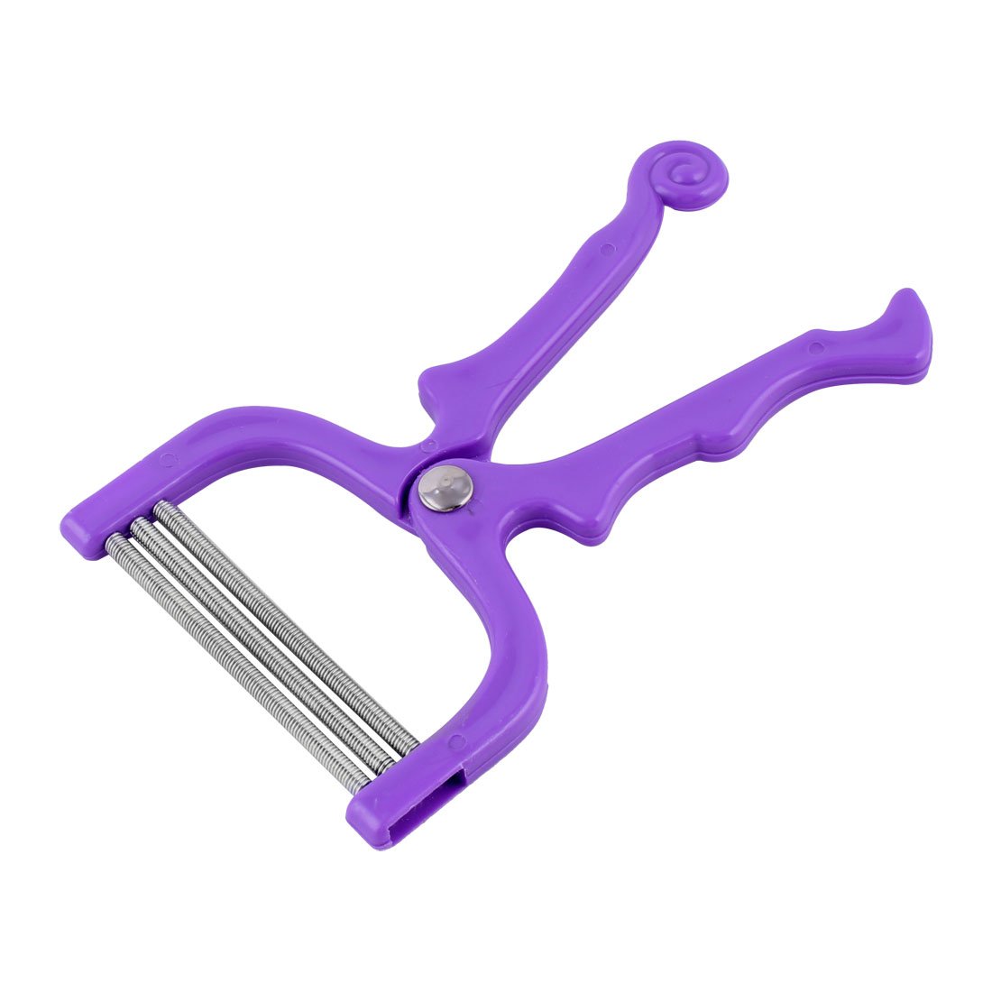 uxcell ABS Handle Stainless Steel Women Epilator Tool Body Facial Hair Removal Purple