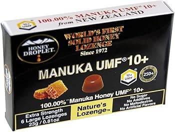 Amazon | ハニードロップレットマヌカハニーUMF®10+(のど飴) -1箱