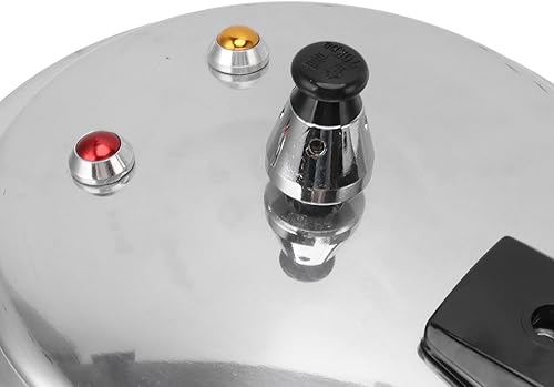 Miniatura 8 de Olla a presión de aleación de aluminio, pequeña olla a presión de 3 cuartos de galón de 7.1 in, parte inferior para estufas de gas, duradera y fácil