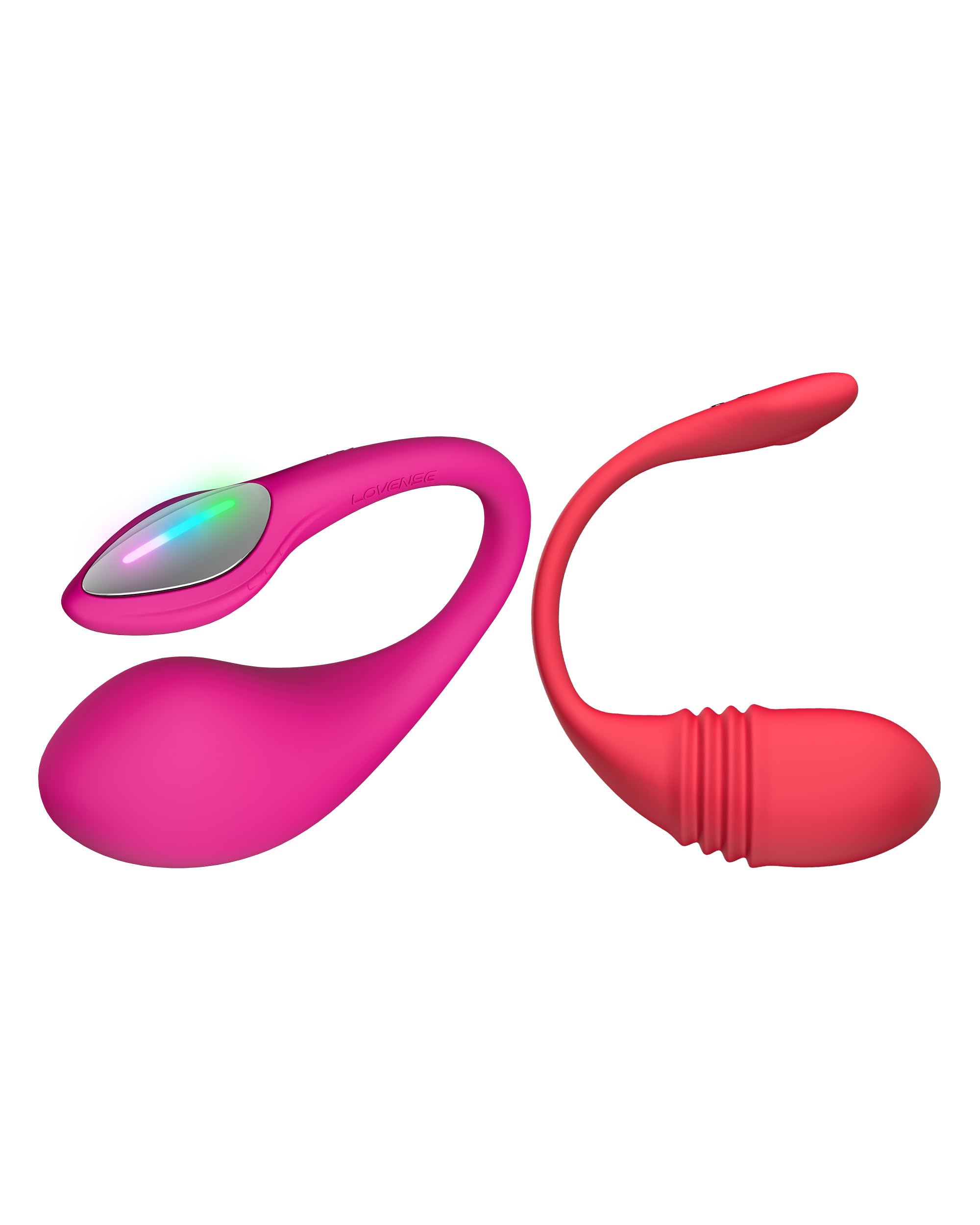 LOVENSE Lush 4 Vibratore Punto G Telecomandato per Donne con LED + LOVENSE Vulse Vibratore Donna Punto G con Funzione di Spinta e App Bluetooth, Vibratore a Distanza per Coppie