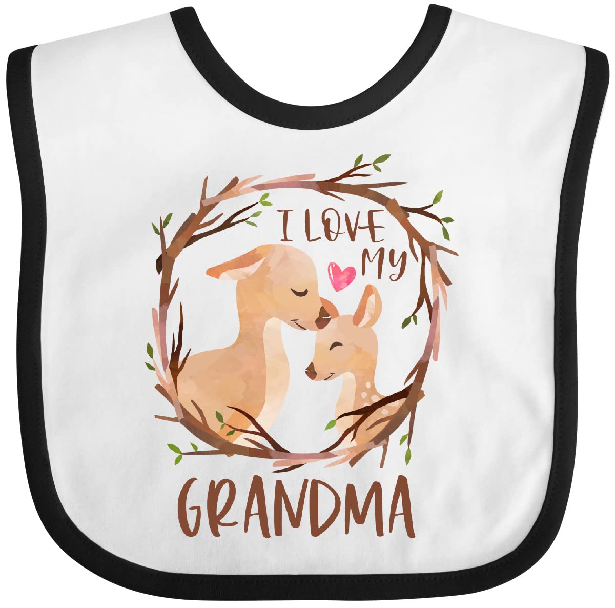 inktastic I Love My Grandma Baby Bib