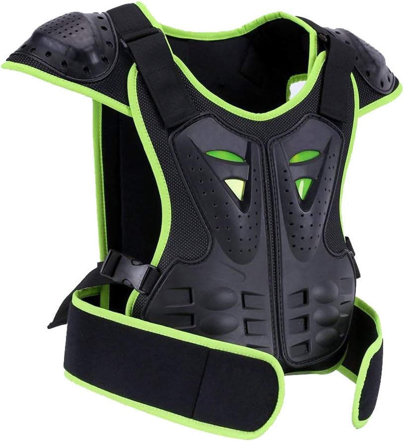 Kids Dirt Bike Body Chest Spine Vest Protective Gear for Snowboarding (XL)