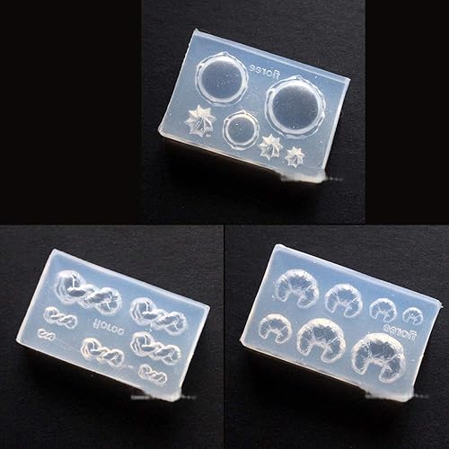 Miniatura 3 de Molde de silicona para donas de alimentos de tamaño pequeño, 24 unidades, moldes de resina con forma de corazón de gato