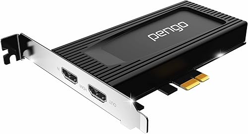 Pengo Tarjeta de captura 4K HDMI PCIe 4K60 HDR, tarjeta interna de captura de juegos para transmisión de Nintendo Switch, PS5, PS4, Xbox Series en