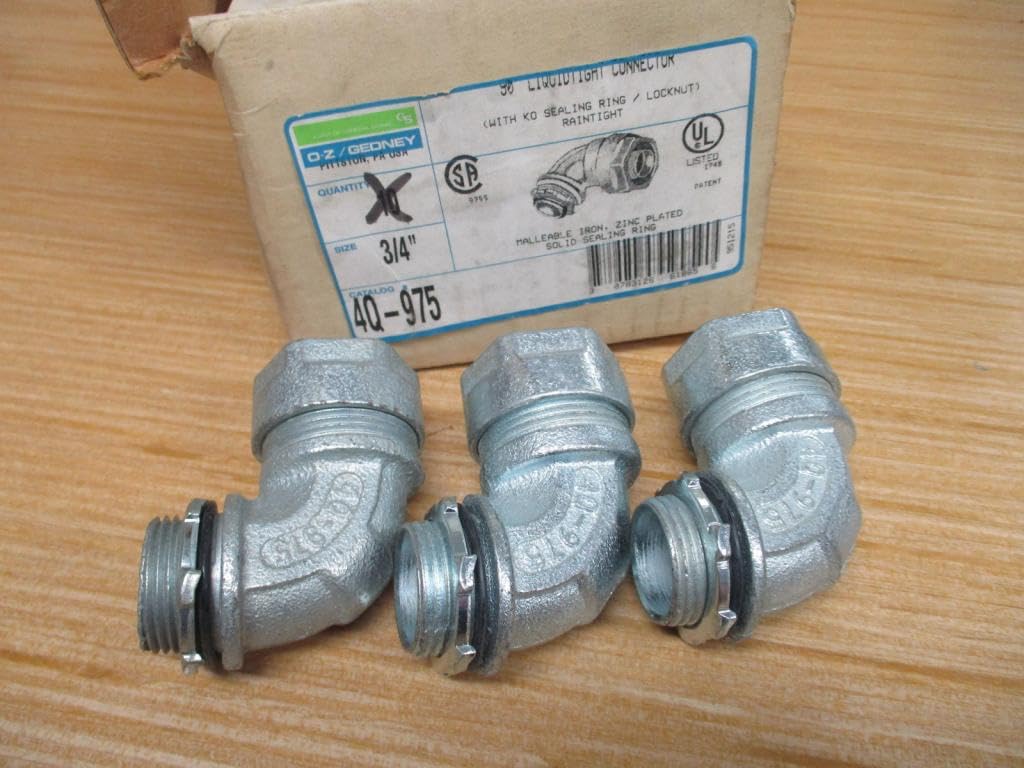 4Q-975 4Q975 30 Degree Liquidtight Connector (Pack of 10)