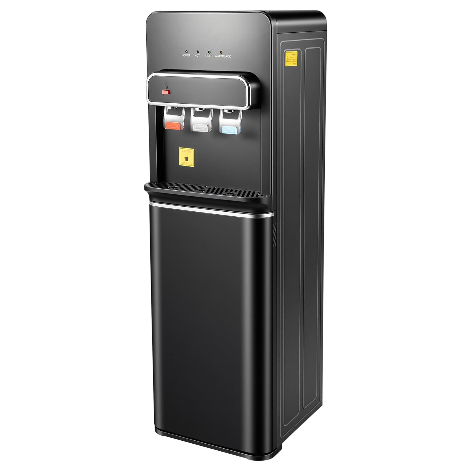 Dispensador de agua de carga inferior, 500 W, dispensador de agua de pie con revestimiento de suelo, frío y caliente, doble función, dispensador de agua caliente eléctrica 85 ~ 95 ℃ para