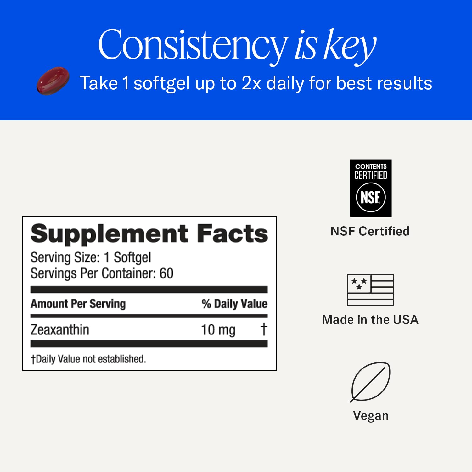 EyePromise Zeaxanthin Eye Health Supplements - 60 Softgels, 60-Day Supply — Amazon image 6