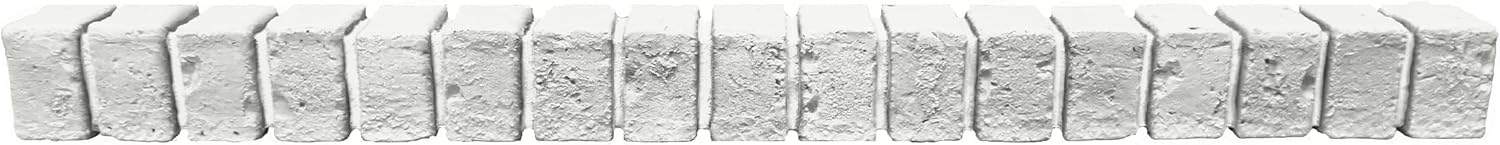 GenStone Faux Brick Ledger 42" x 3" x 3.75" in White Brick Color for Do It Yourself Friendly Home Improvement Projects
