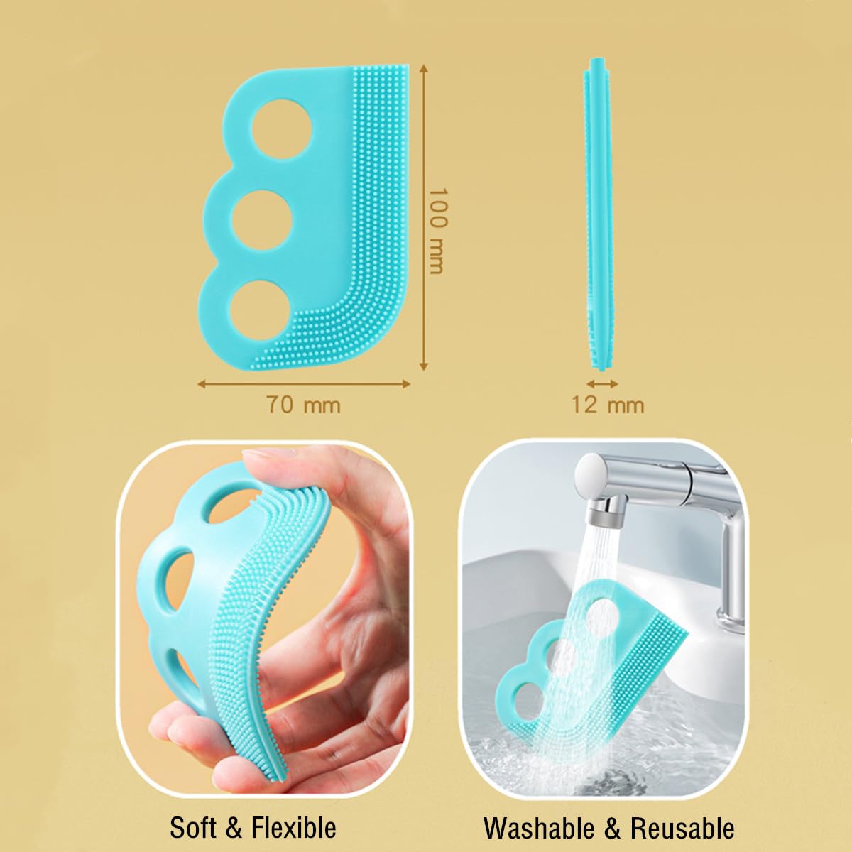 SamHeng Pet Hair Remover Brush, 2 Pcs Portable Dog Hair Remover Tool Cat Hair Removal Comb - Image 3
