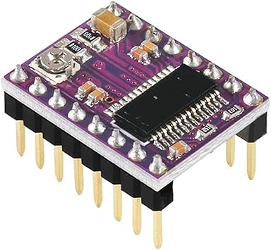 review NDMYED A4988 DRV8825 Motor Driver with Heat Sink for 3D Printer Parts Carrier 1.4 1.5 1.6 Board Printer Parts (Color : DRV8825 Purple)