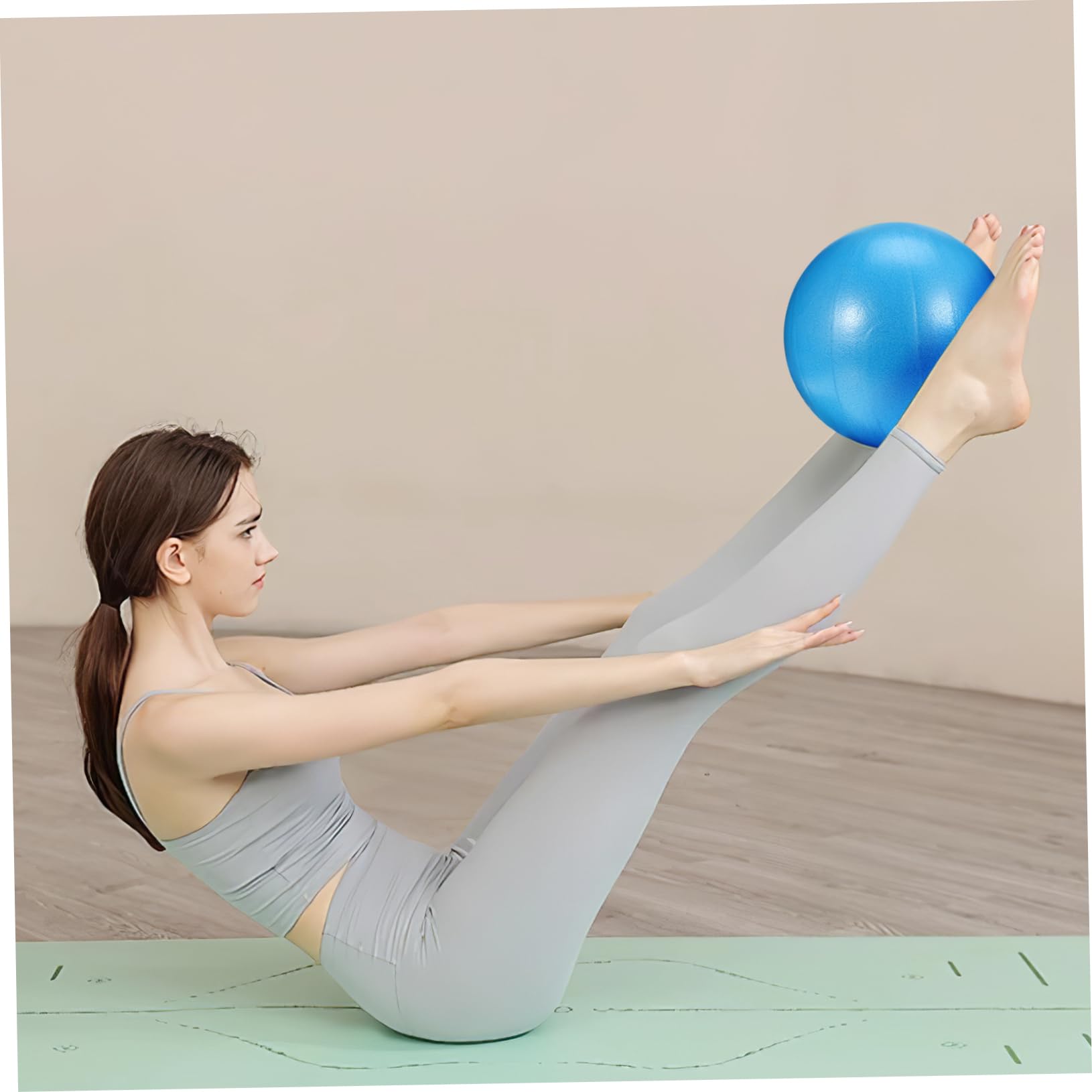 Toddmomy 3pcs Yoga Ball Workout Balls for Exercise Core Balls for Exercise Pilates Mini Ball Stability Trainer Ball Massage Balls Inflatable Exercise Ball Professional Core Ball PVC Blue