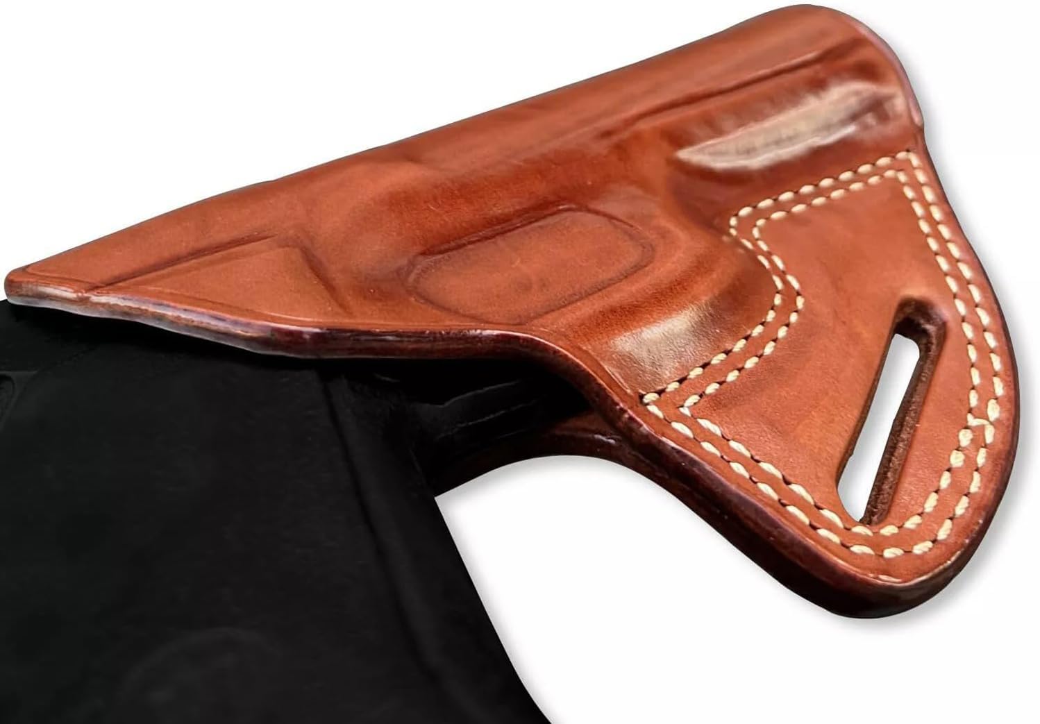 Premium The Ultimate Leather OWB Pancake Holster with Open Top Fits, SAR Arms SAR K2-45 45ACP 4.7'' Barrel, Right Hand Draw, Brown Color or Black Color