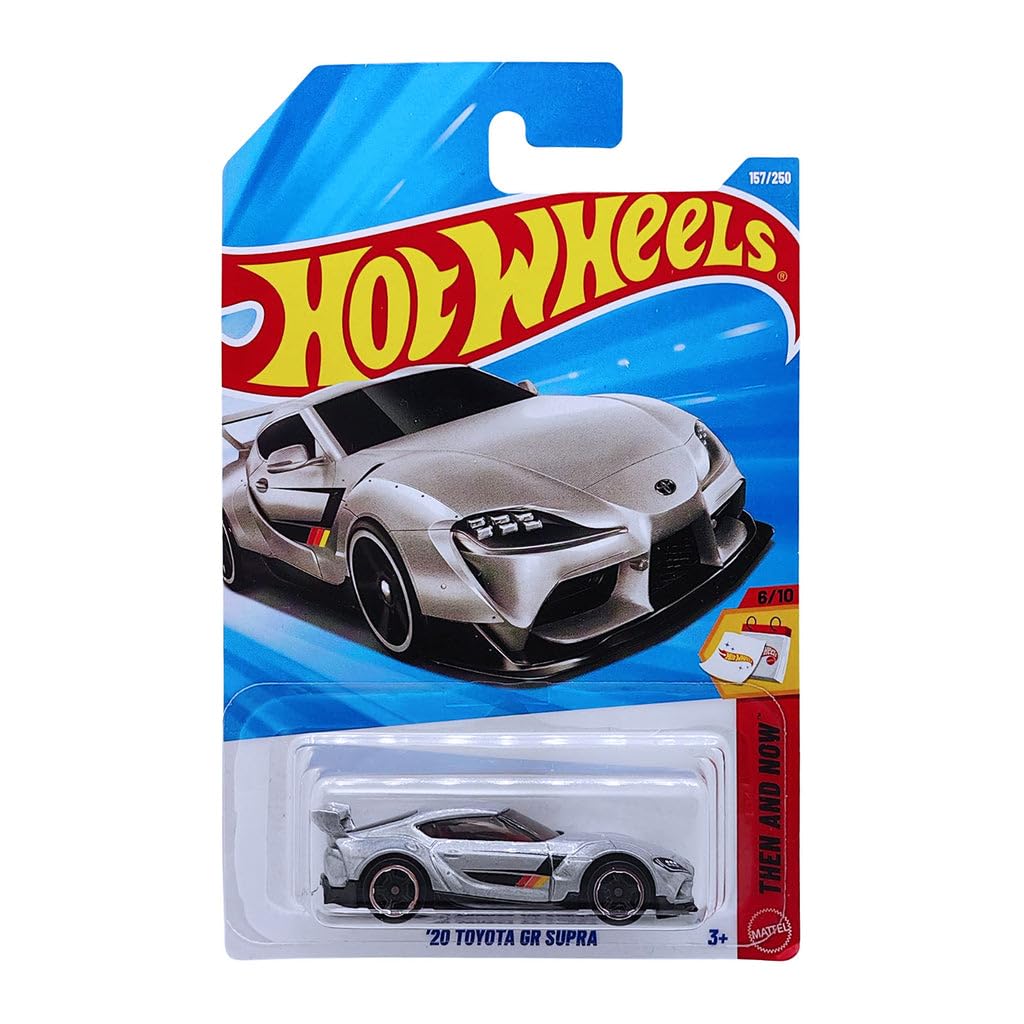 Hot Wheels 20 Toyota GR Supra Grey 1:64 Scale - Image 1