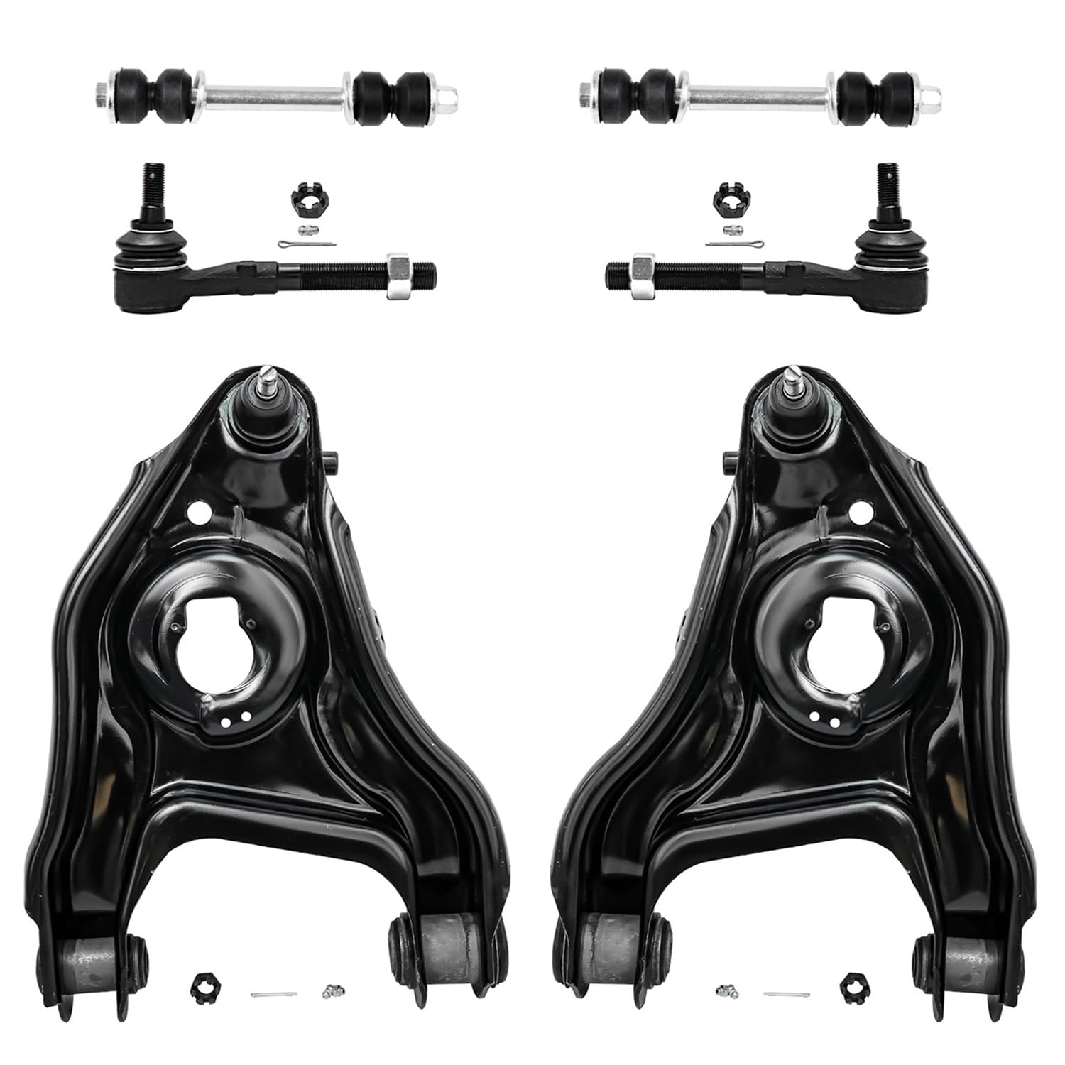 Detroit Axle - New 6-Piece Front Suspension Kit fits 2WD ONLY - (2) Front