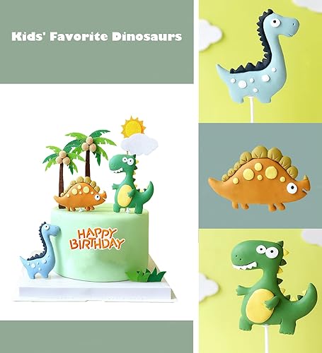Miniatura 3 de 10 piezas de decoración de pastel de dinosaurio, decoraciones de pastel de dinosaurio, decoraciones de pastel para fiesta temática de dinosaurios,