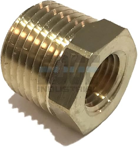 Miniatura 2 de Buje hexagonal reductor de latón 12" macho NPT X 14" hembra NPT combustibleaireaguaaceitegas WOG (cantidad 05)