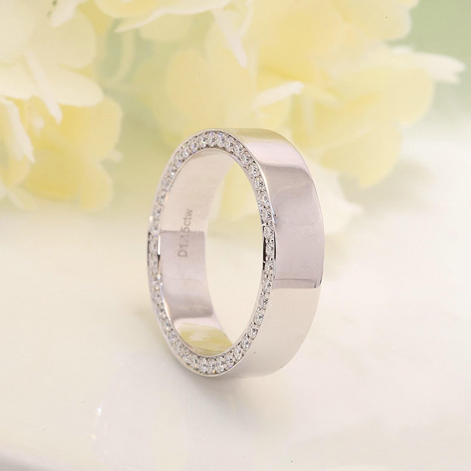 Anillo de compromiso de plata de ley 925 para hombre anillo de boda de moissanita de plata de ley 925 para hombre