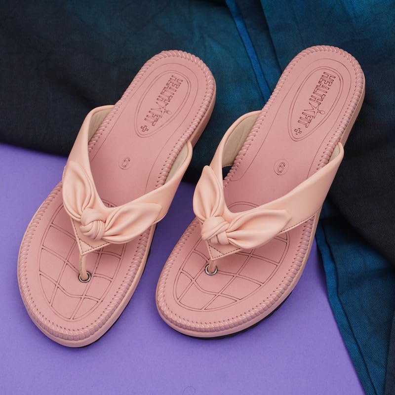 Image of HEALTH FIT Orthopedic with Super Extra Soft Ortho Care Anti-Skid Doubleu Flip-Flops for women Slippers /Doctor Chappal & Footwear HF330