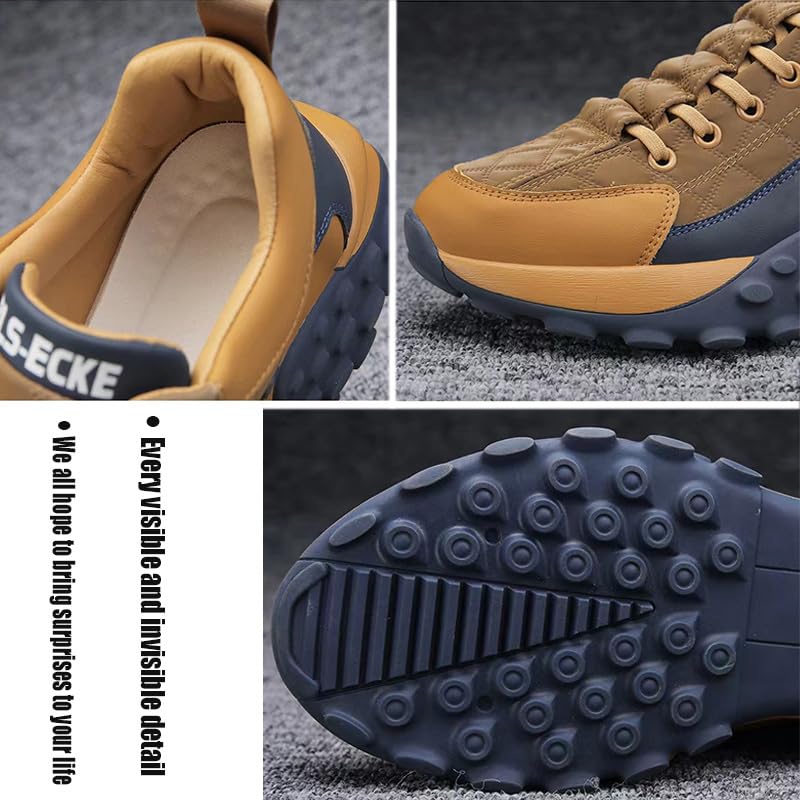 Men's Orthopedic Comfort Sneakers 2024 Casual Waterproof Walking Tennis Slip on Wide Shoes Lightweight Non Slip Breathable Platform Shoe4