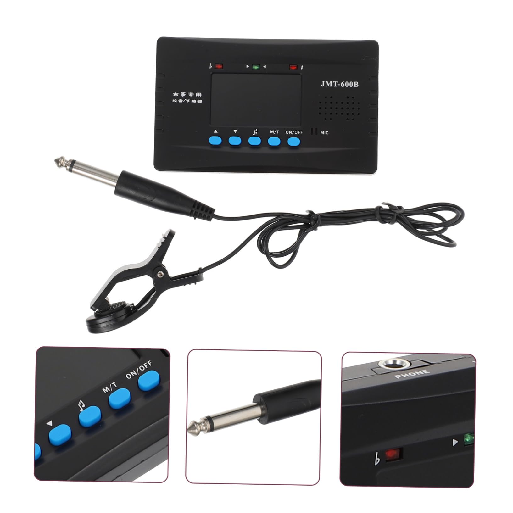 3sätze Hochsensitiver Guzheng Tuner Mit Metronom Stimmgerät Für Guzheng-spieler Lcd-anzeige Und Tragbares Design Für Präzises Und Rhythmus