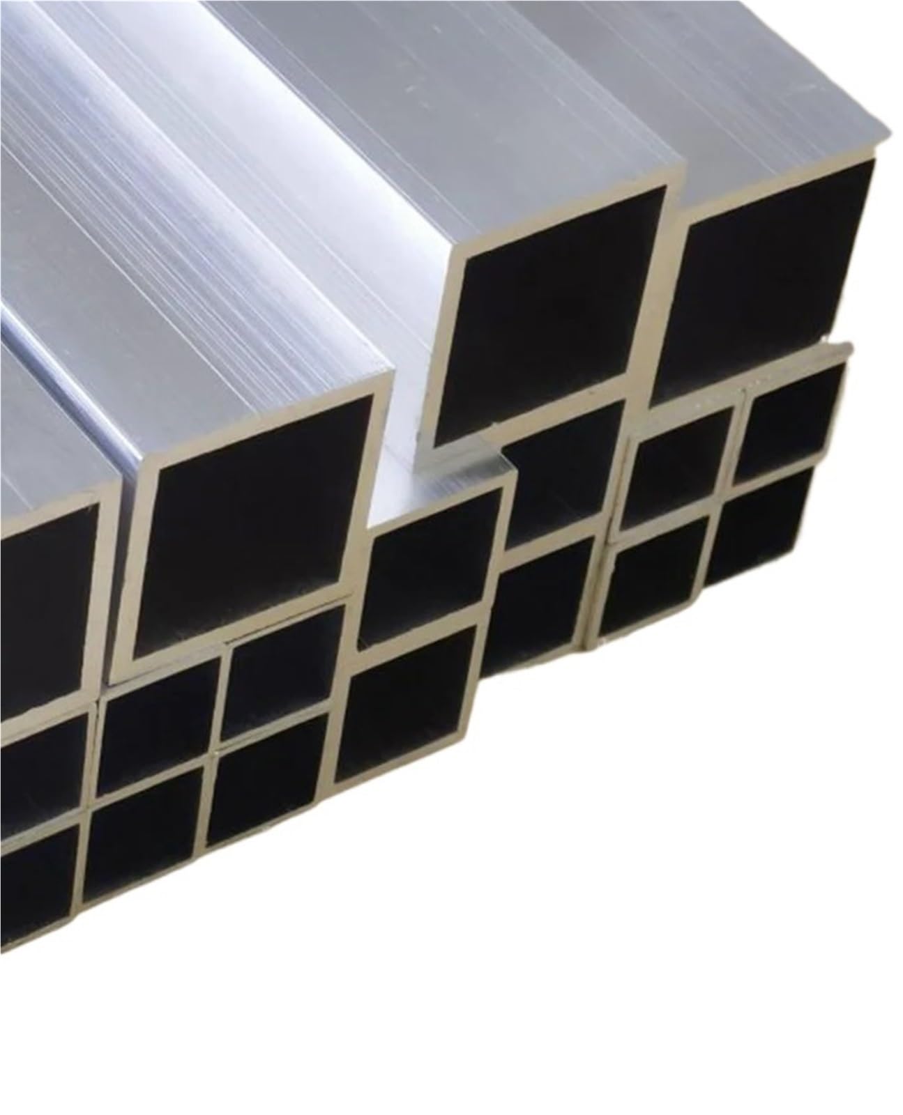 Vierkantrohr aus Aluminiumlegierung, Breite 60–100 mm, Länge 300–500, Profil, DIY-Dekoration, Aluminium-Hohlrohr(300mm,60 x 40 x 3 mm)
