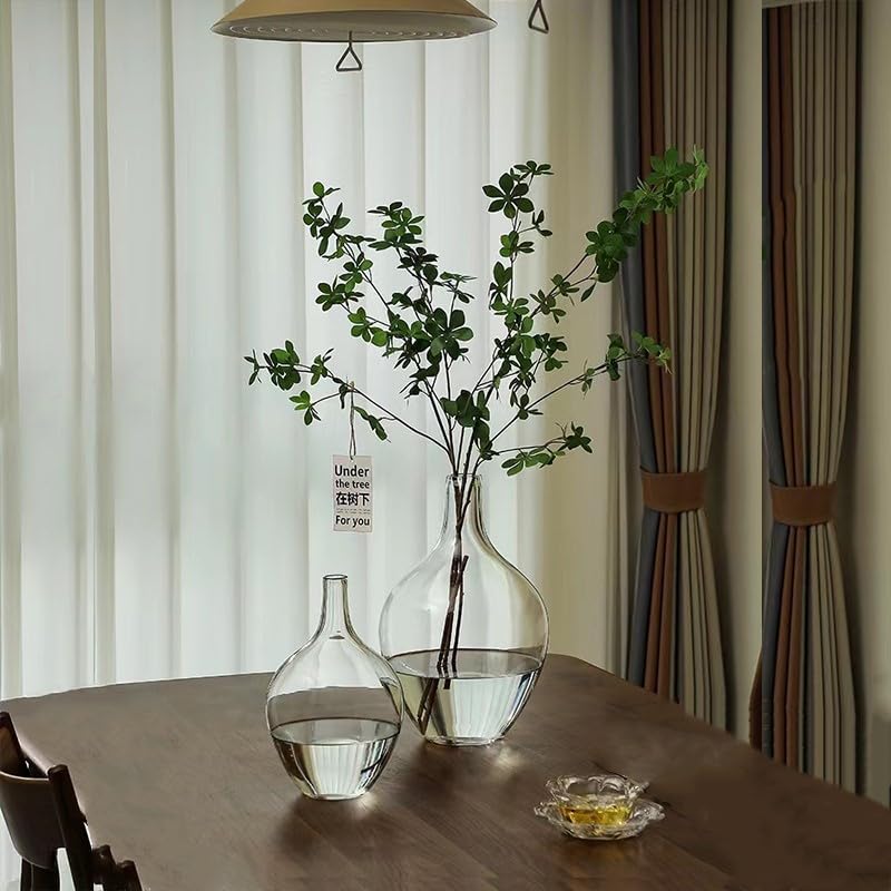 Blumenvase Große Vase Nordic Hause Wohnzimmer Balkon Blume Anordnung Dekoration Transparent Glas Wohndeko
