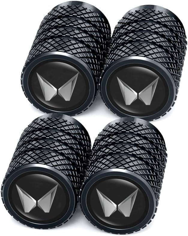 Greenworld Premium Black Metal Car Tyre Valve Cap Air Cap Car Tyre