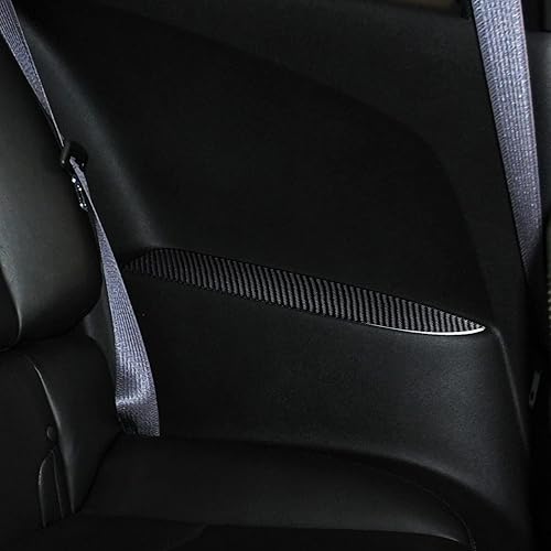 Miniatura 9 de Asiento trasero del coche apoyabrazos etiqueta de fibra de carbono accesorios interiores para Chevrolet Camaro 2010 2011 2012 2013 2014 2015