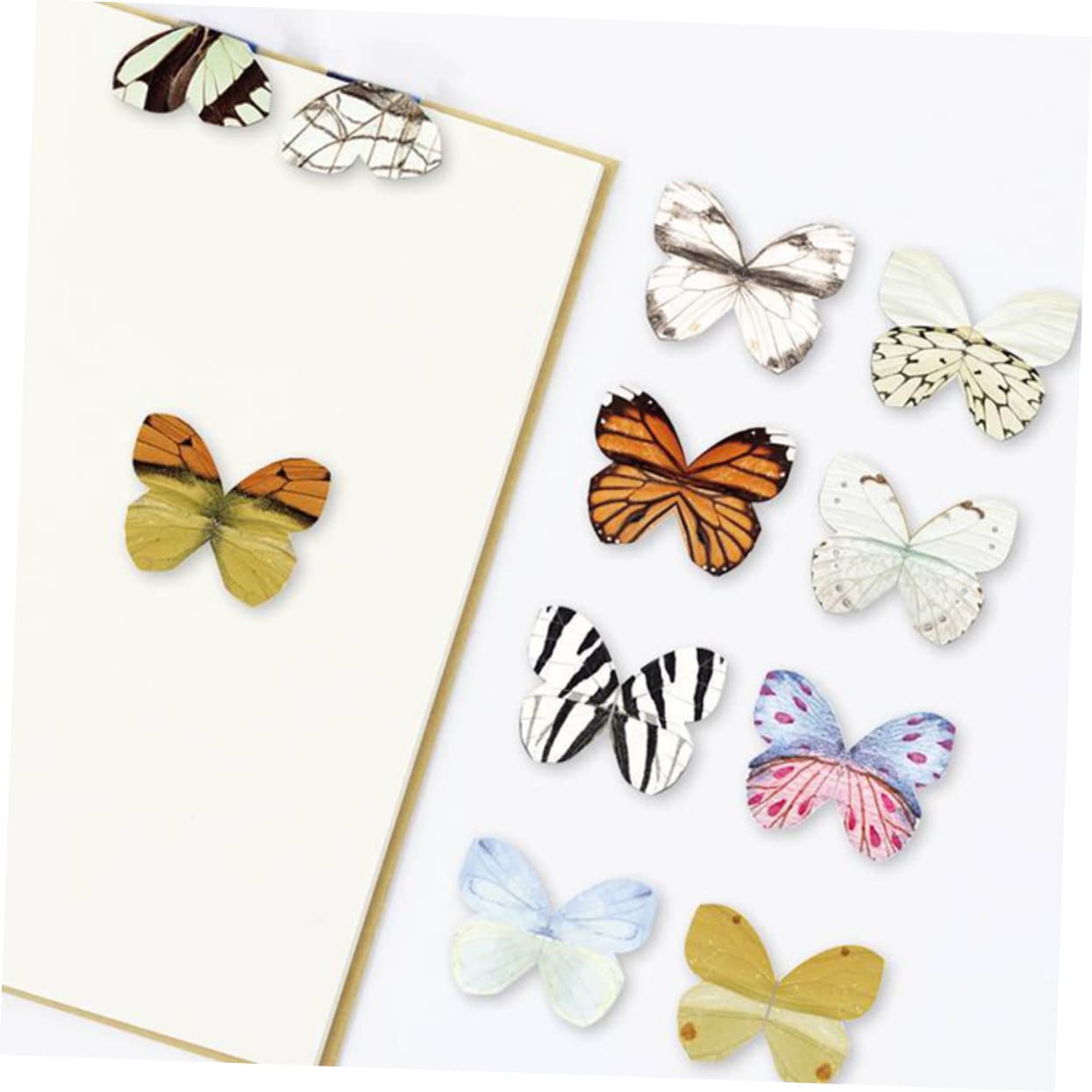 EXCEART 60 Piezas Titular de marcador de marcador de página de mariposas marca de página del estudiante marcadores magnéticos clips de página diseñados mariposas pequeño y fresco