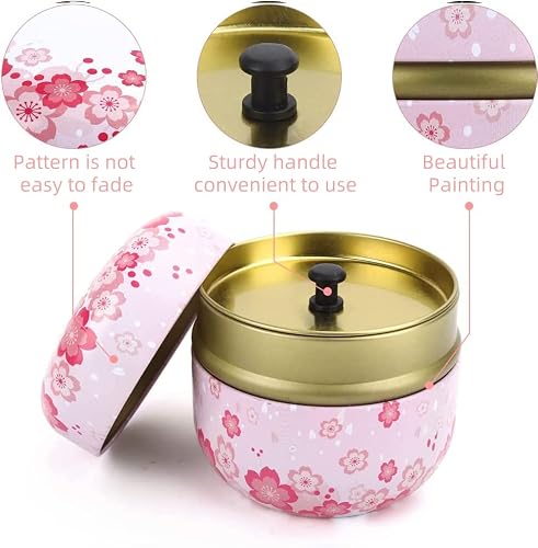 LIONVISON Boîte à Poudre avec Houppette Récipient Cosmétique Rose – vue 3