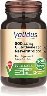 Validus SOD.Superoxide Dismutase 237 mg 30 Capsules (Vcaps Plus)