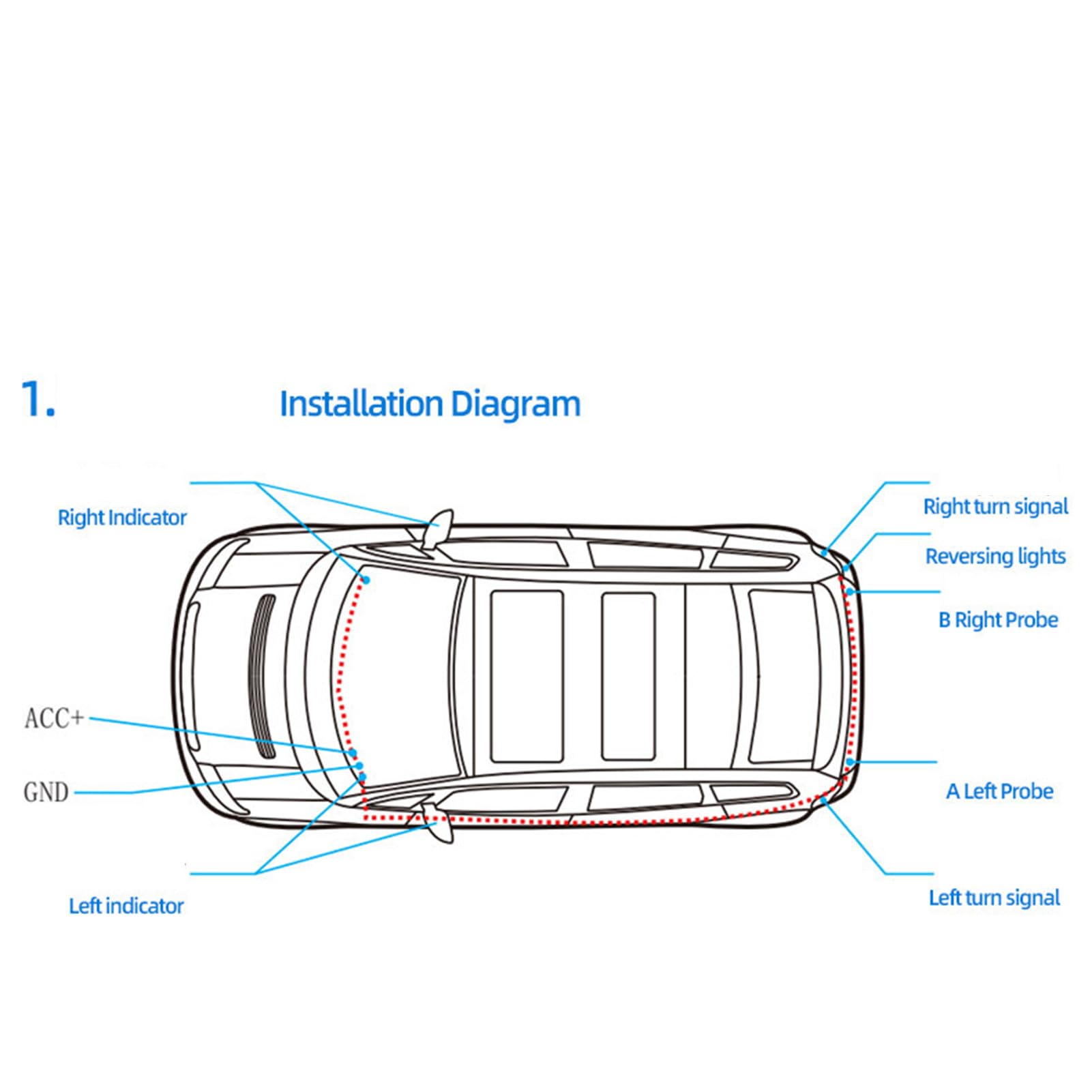 Detector de ángulo muerto para coche, sistema de alerta de salida, radar universal para coche, 24 GHz, sistema de sensor de monitorización, kit de advertencia de cambio de carril. Hixip