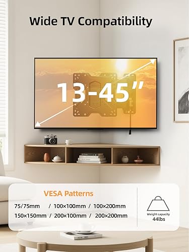 Miniatura 2 de USX MOUNT Soporte de TV RV con certificación UL para la mayoría de televisores de 17 a 43 pulgadas, soporte de pared de movimiento completo con