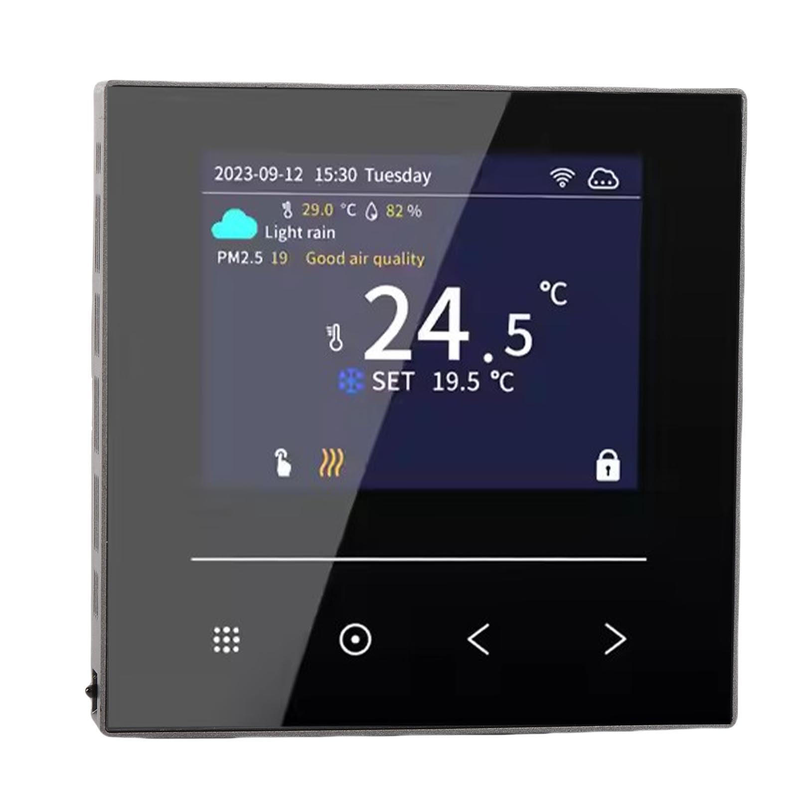 Generic Termostato Intelligente di Controllo APP Schermo LCD a Colori WiFi per di Riscaldamento a Pavimento Elettrico Domestico Installazione Semplice Costruzione ABS