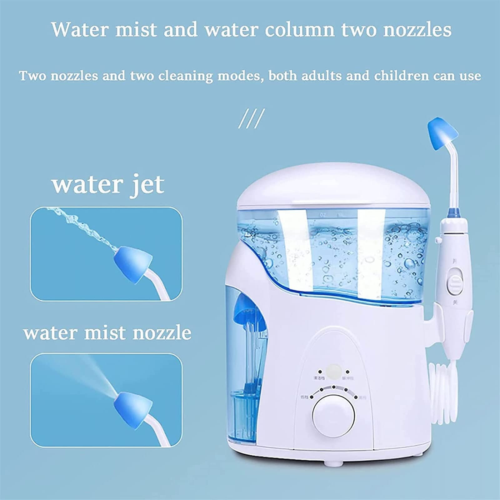 Sinus Rinse Kit, Elektrischer Neti Topf, Nasenspülung Sinus Rinse Kit, mit Vier Ausläufen, zur Linderung von Nasennebenhöhlen und Allergien