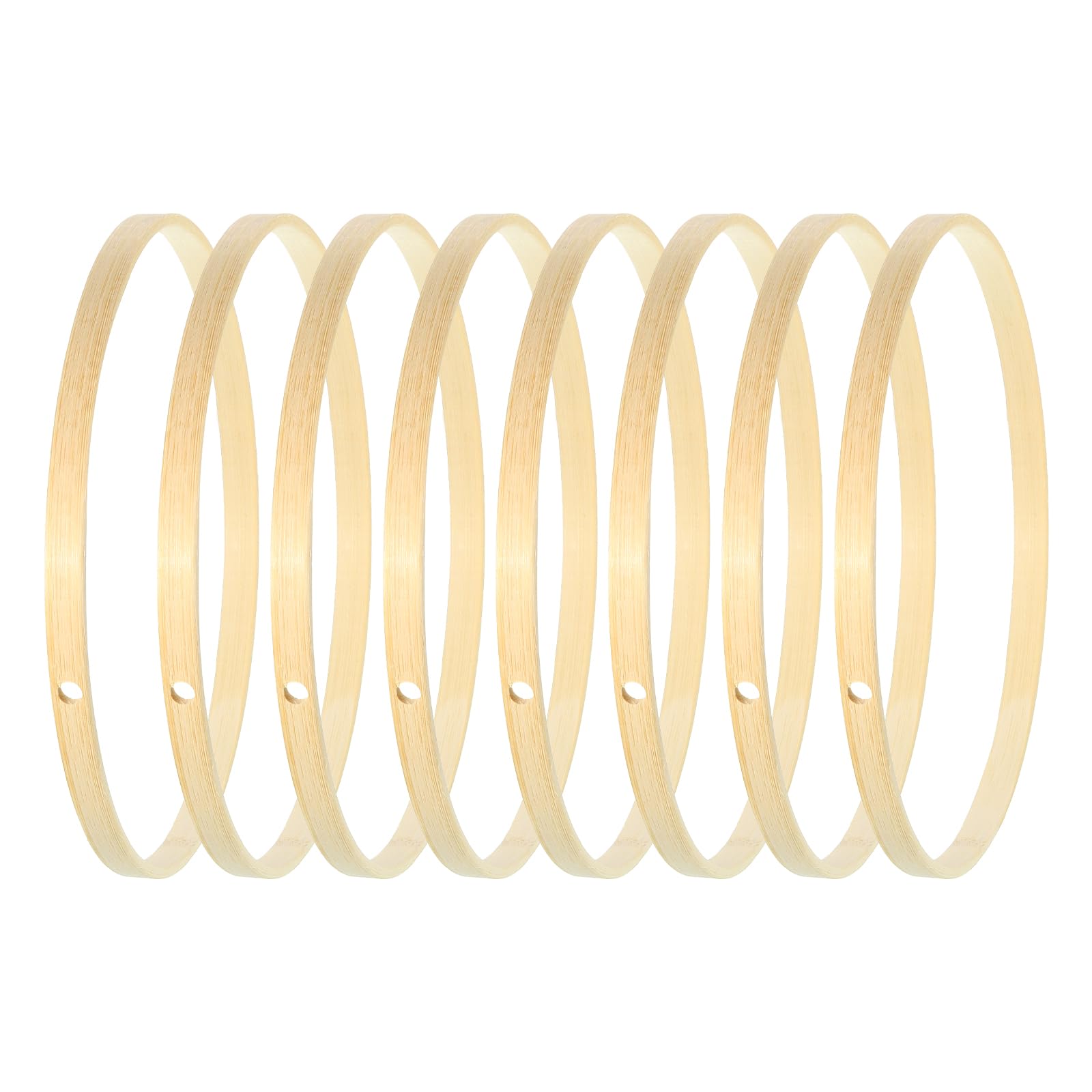 PATIKIL 8 Inch Bamboo Macrame Hoop