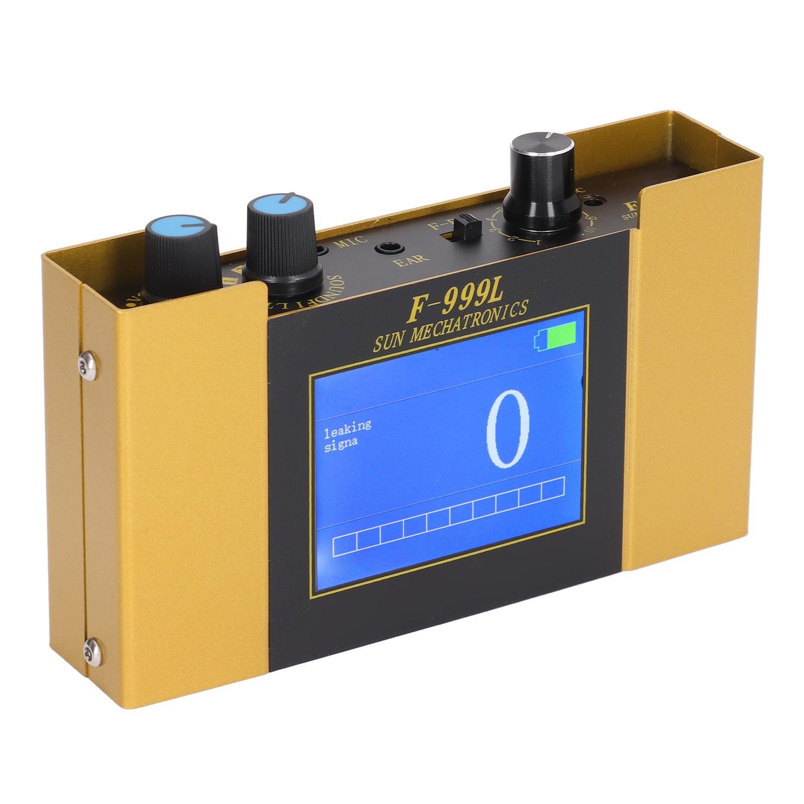 Sxhlseller Detector de Fuga de Agua Digital, Monitor de Fuga de Agua Subterránea Muestra de Detección de Fugas de Tubería de Agua Digital con un Auricular de Pantalla Digital Caso de (Enchufe de la