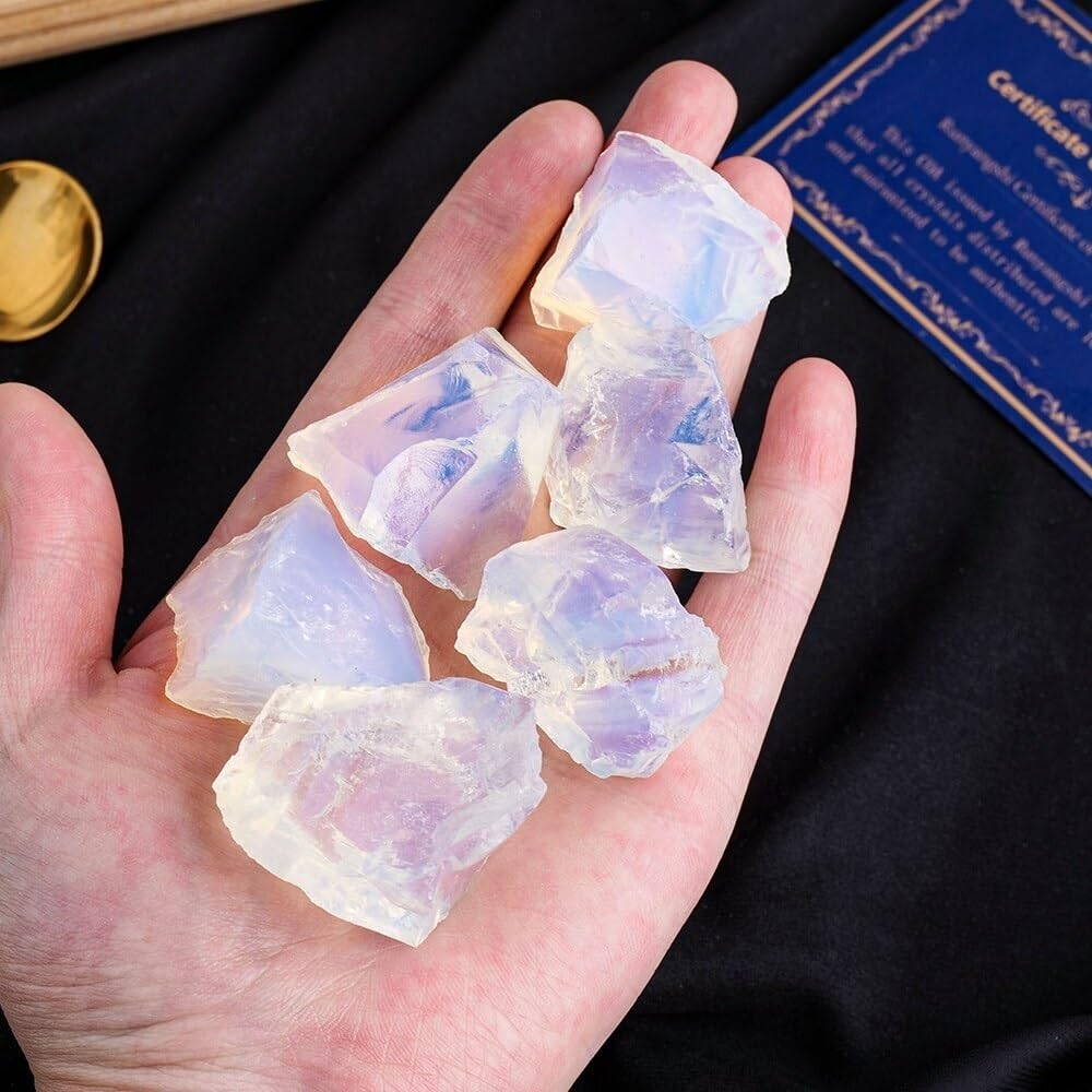 Amazon.co.jp: 50G 宝石オパライトクリスタル原石水晶原石