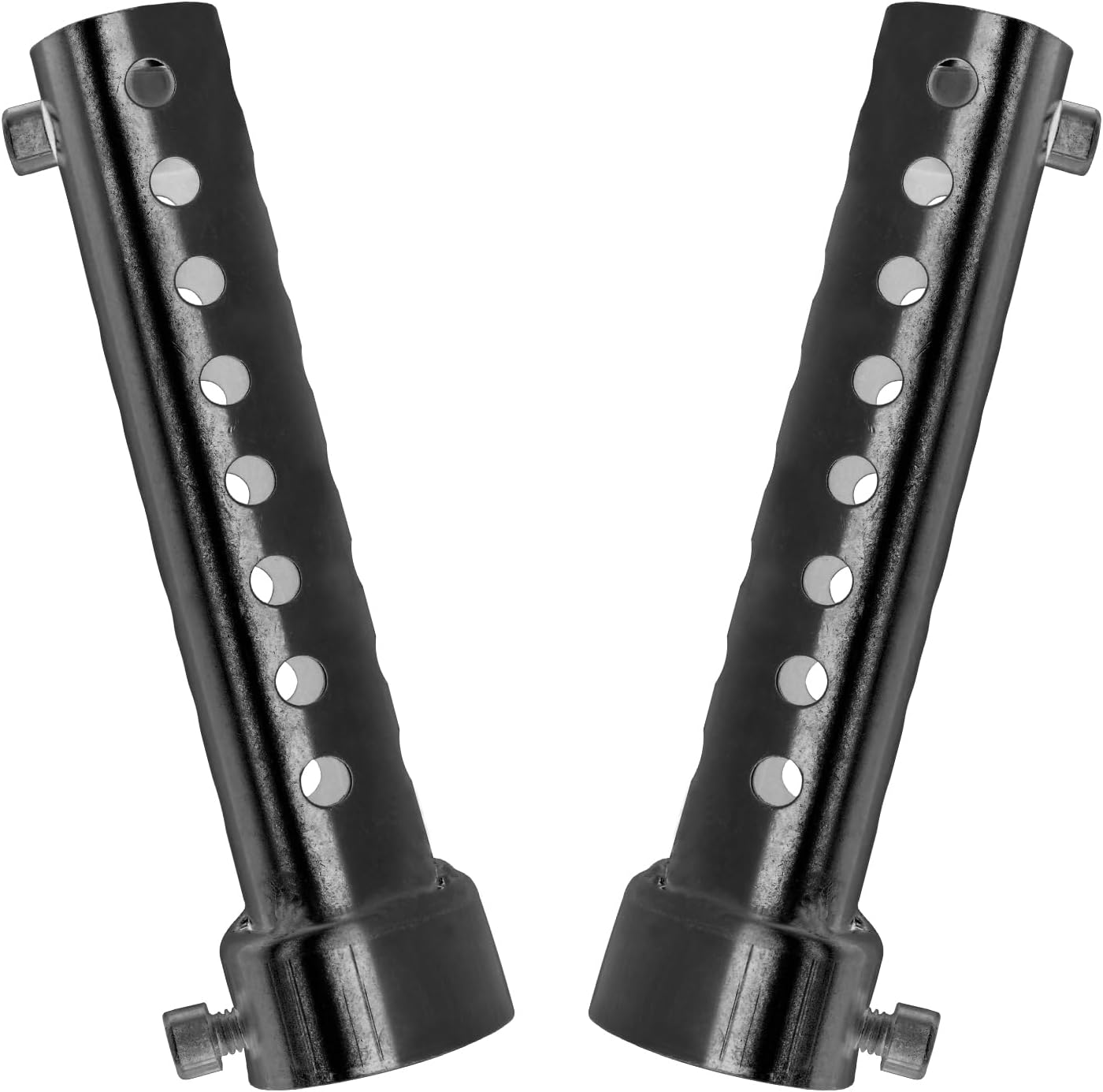 2 Pcs Motorcycle Exhaust Silencer Motorbike Muffler Insert Baffle Silencer Universal (black-35mm,2Pcs)