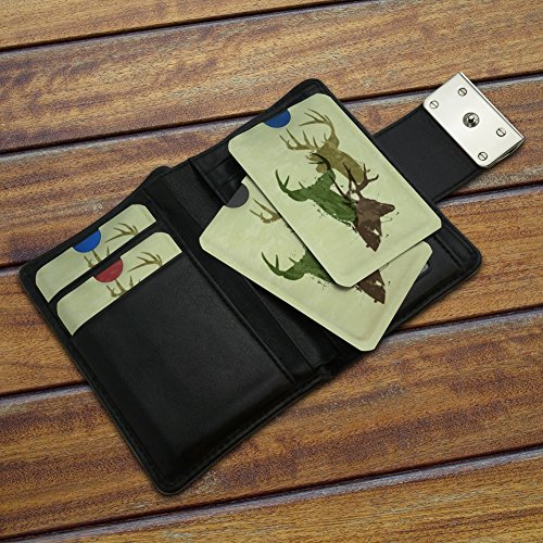 Deer Heads Trio Design Hunting Hunter Camouflage Credit Card RFID Blocker Holder Protector Wallet Purse Sleeves Set of 43