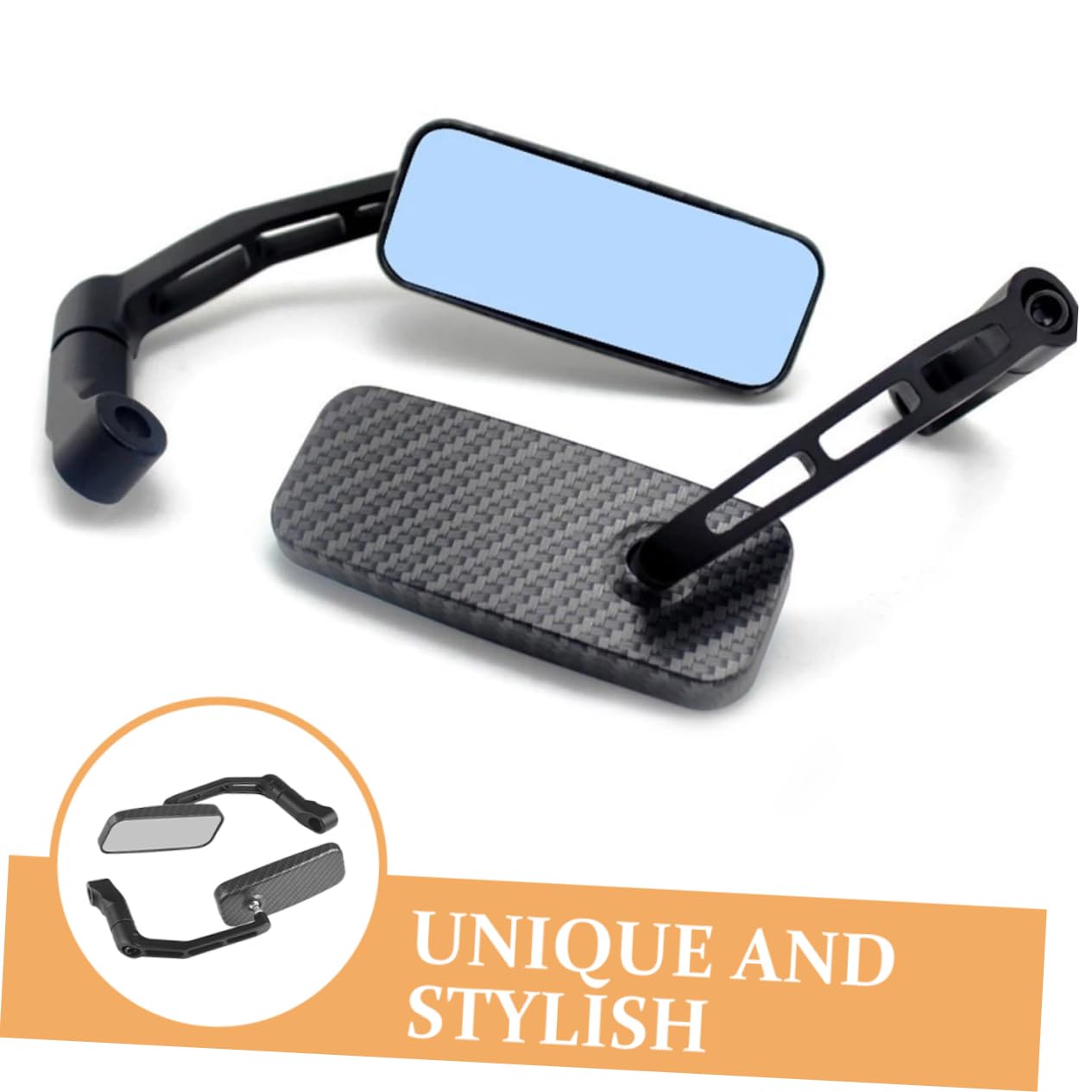 Anneome 1set Specchietti Retrovisori Per Scooter Design Antiriflesso Montaggio e Alta Definizione Sicurezza e Visibilità Ottimale Durante La Guida