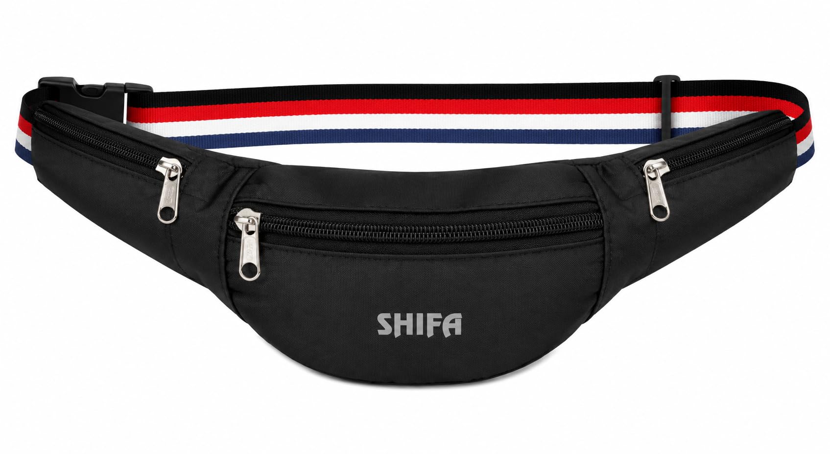 shifa Stylish Multi Purpose Waist Bag for Men and Women | Durable Pu Leather Fanny Pack for Travel Hiking Sports and Daily Use (Black)-picture-28