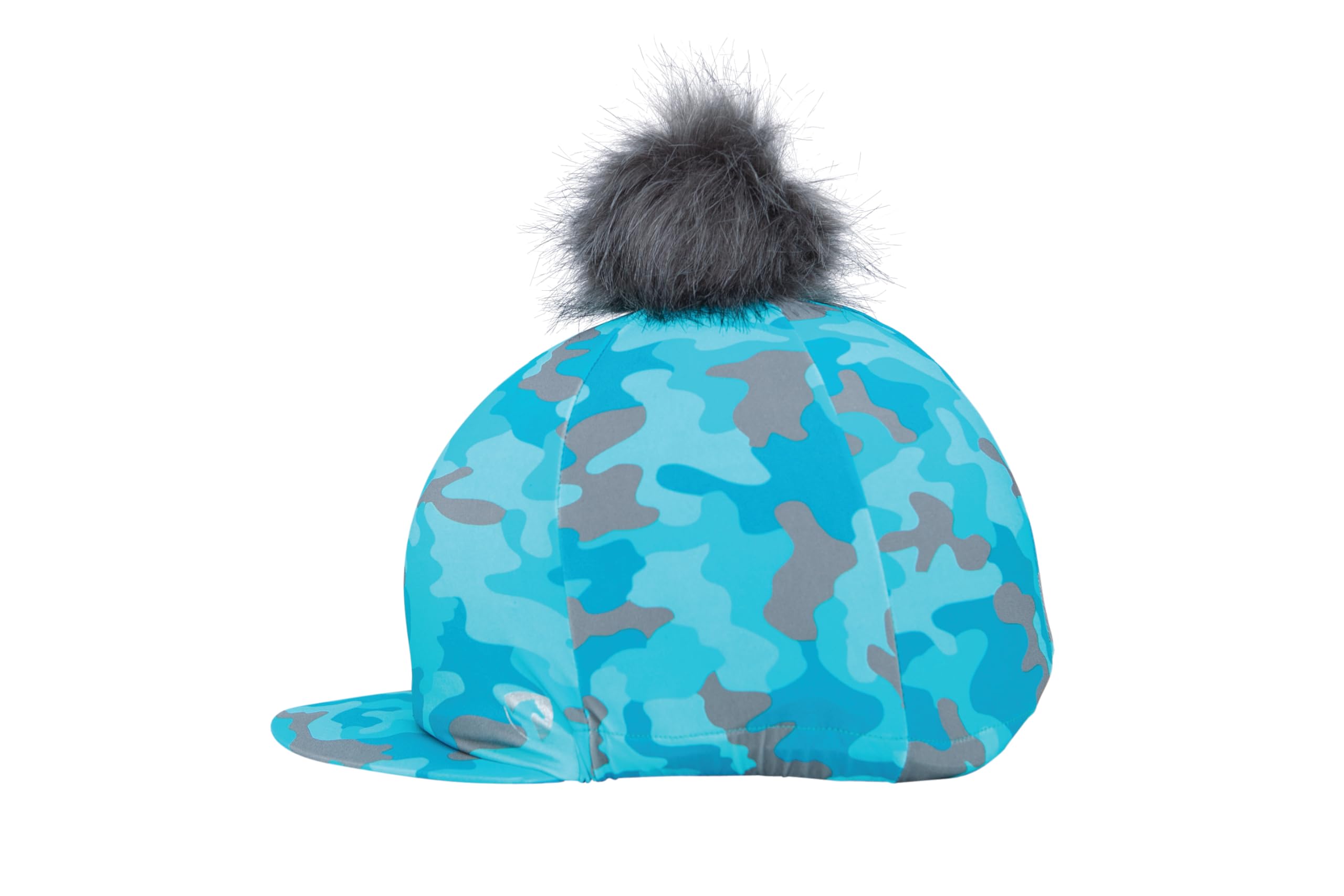 HY EQUESTRIAN DynaForce Hat Cover (Pacific/Grey)