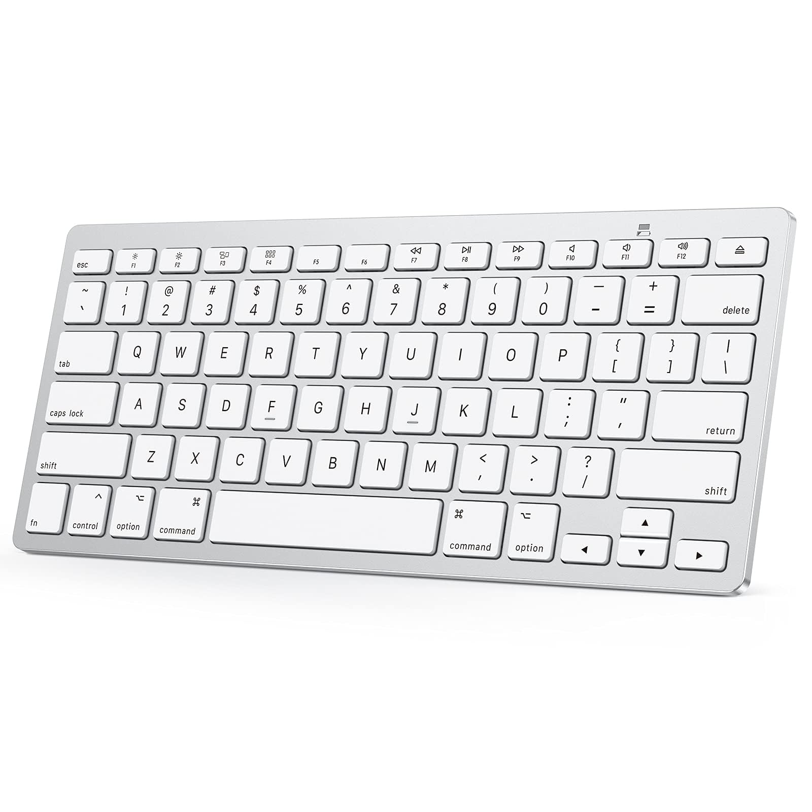 OMOTON Bluetooth Keyboard Compatible with Mac ONLY, Compact Wireless Keyboard Compatible with MacBook Pro/Air, iMac, Mac mini/Pro Laptop and PC (Silver)