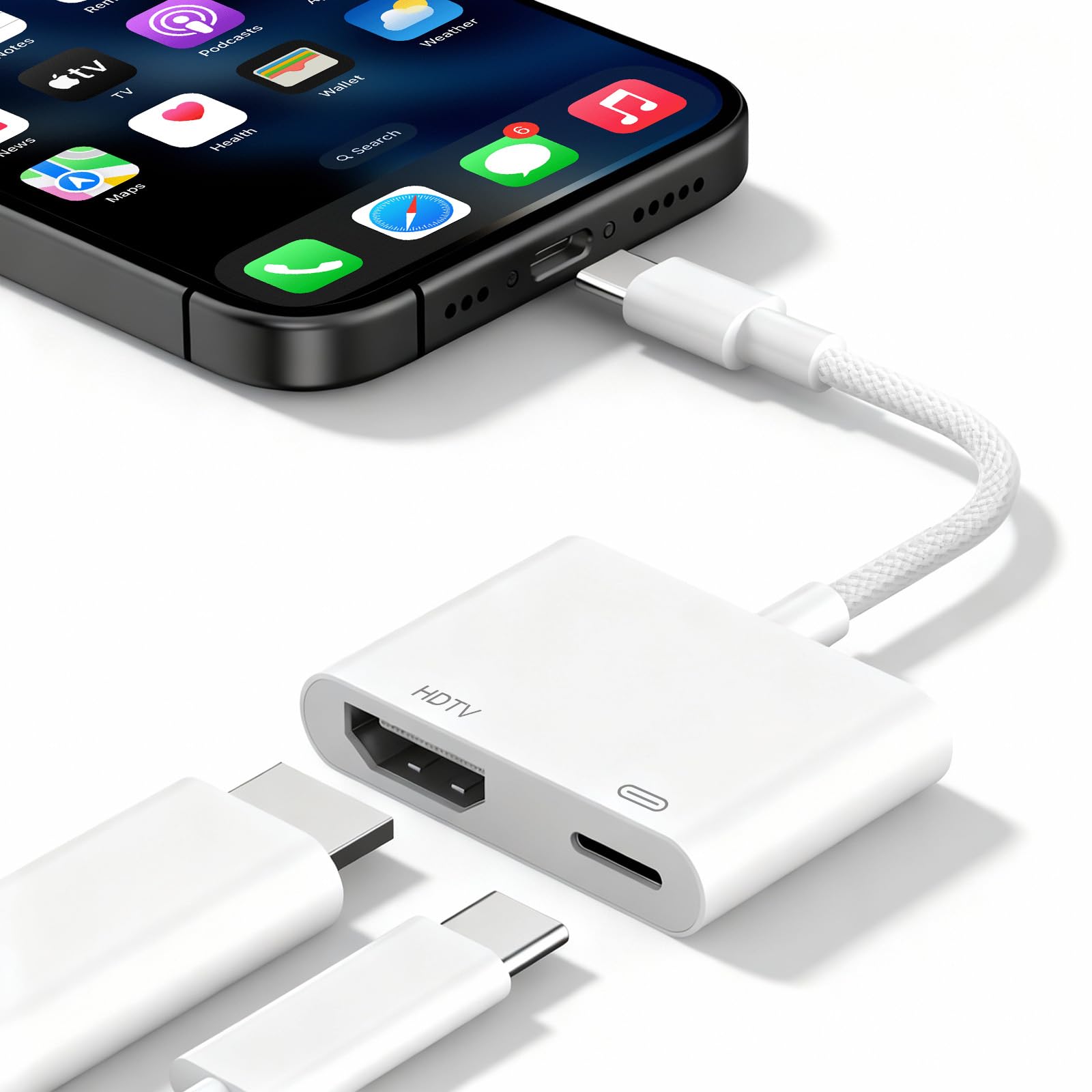 Amazon.com: USB C to HDMI Adapter for iPhone iPad MacBook -Apple