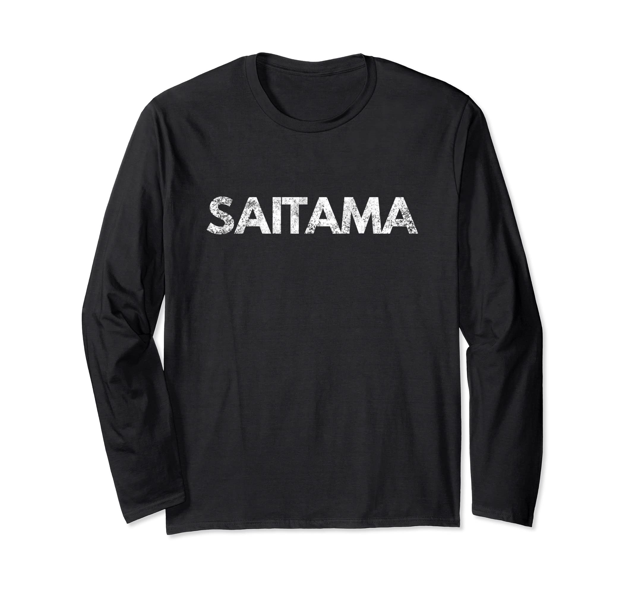 Saitama Japan BrandSaitama Japan Distressed Graphic Long Sleeve T-Shirt